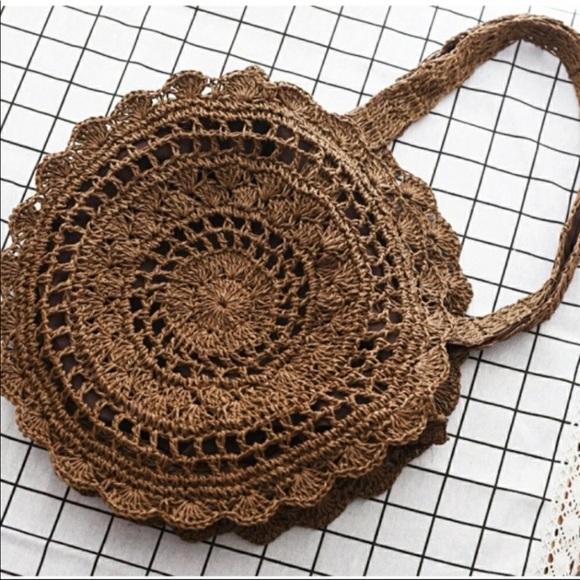 Last One Restocked Veracruz Boho Round Woven Tote - Picture 2 of 4